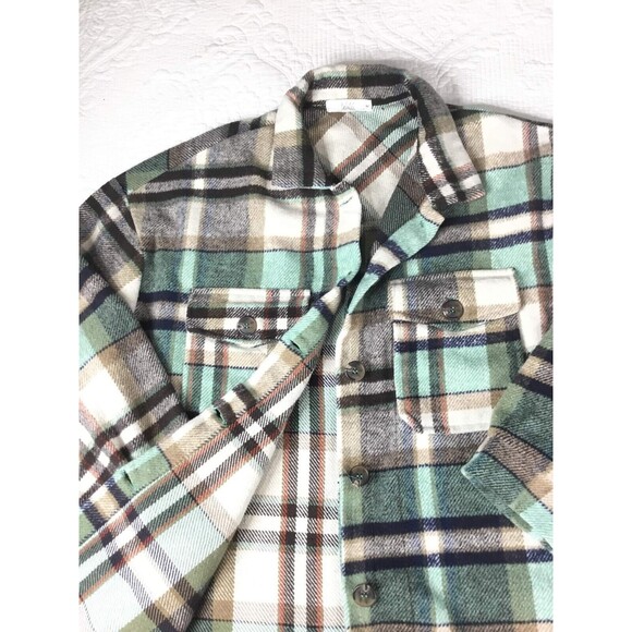 Talulah Other - Striped Plaid Print Long Sleeve Buttondown Men’s Shirt Medium